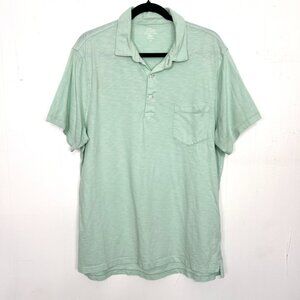 J.Crew Garment-Dyed Mint Green Casual Polo Shirt XL